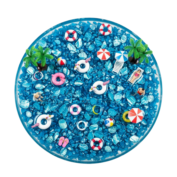 Blue Ocean Vacation Edition Reusable Picky Pad Kit – DIY Beach Sensory Fidget Toy