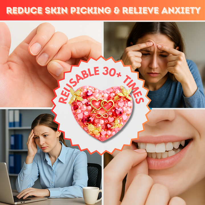 Valentine's Heart Edition Reusable Picky Pad Kit – DIY Satisfying Sensory Toy for Stress Relief