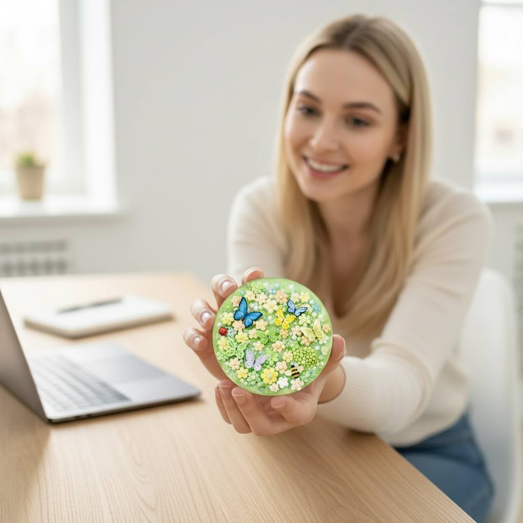 Secret Garden Edition Reusable Picky Pad Kit – Nature Themed DIY Sensory Fidget Toy