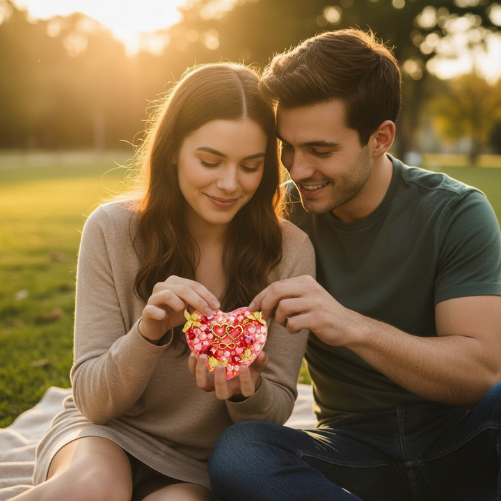 Valentine's Heart Edition Reusable Picky Pad Kit – DIY Satisfying Sensory Toy for Stress Relief