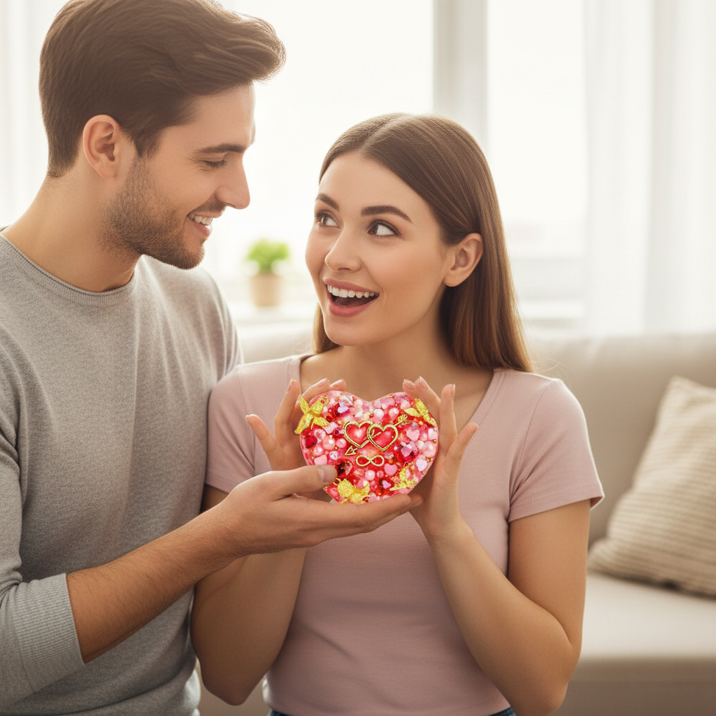 Valentine's Heart Edition Reusable Picky Pad Kit – DIY Satisfying Sensory Toy for Stress Relief
