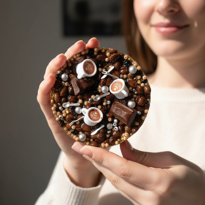 Coffee Shop Edition Reusable Picky Pad – Satisfying Desk Fidget Toy for Adults – DIY Sensory Kit