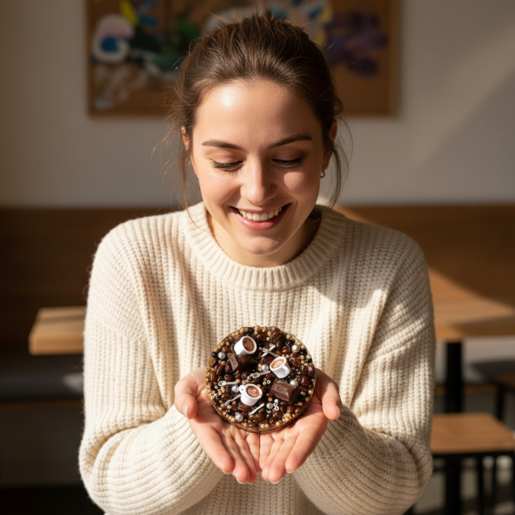 Coffee Shop Edition Reusable Picky Pad – Satisfying Desk Fidget Toy for Adults – DIY Sensory Kit