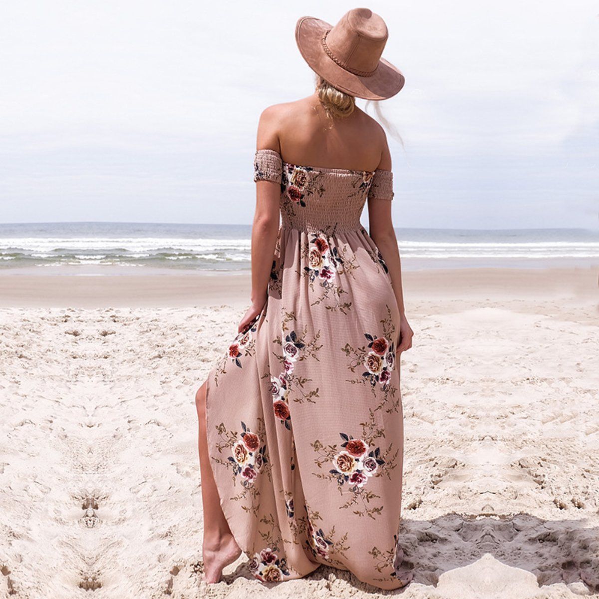 Off Shoulder Beach Summer Dress