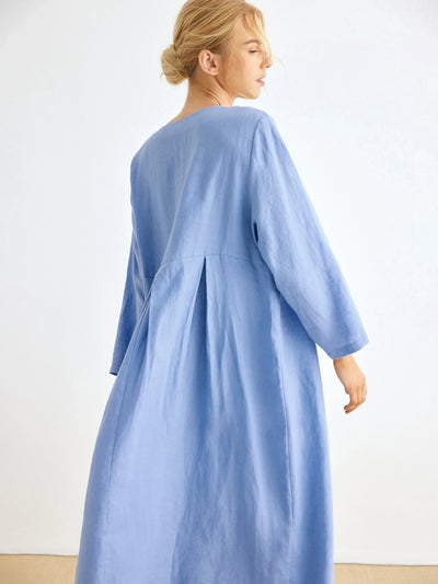 Blythe 100% Linen Maxi Dress