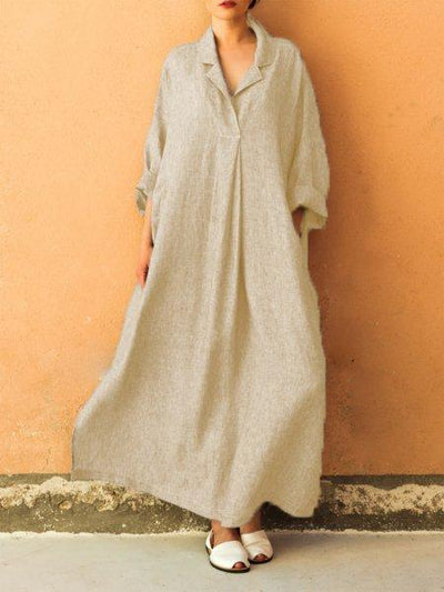 Long Sleeve Oversize Basic Casual dress