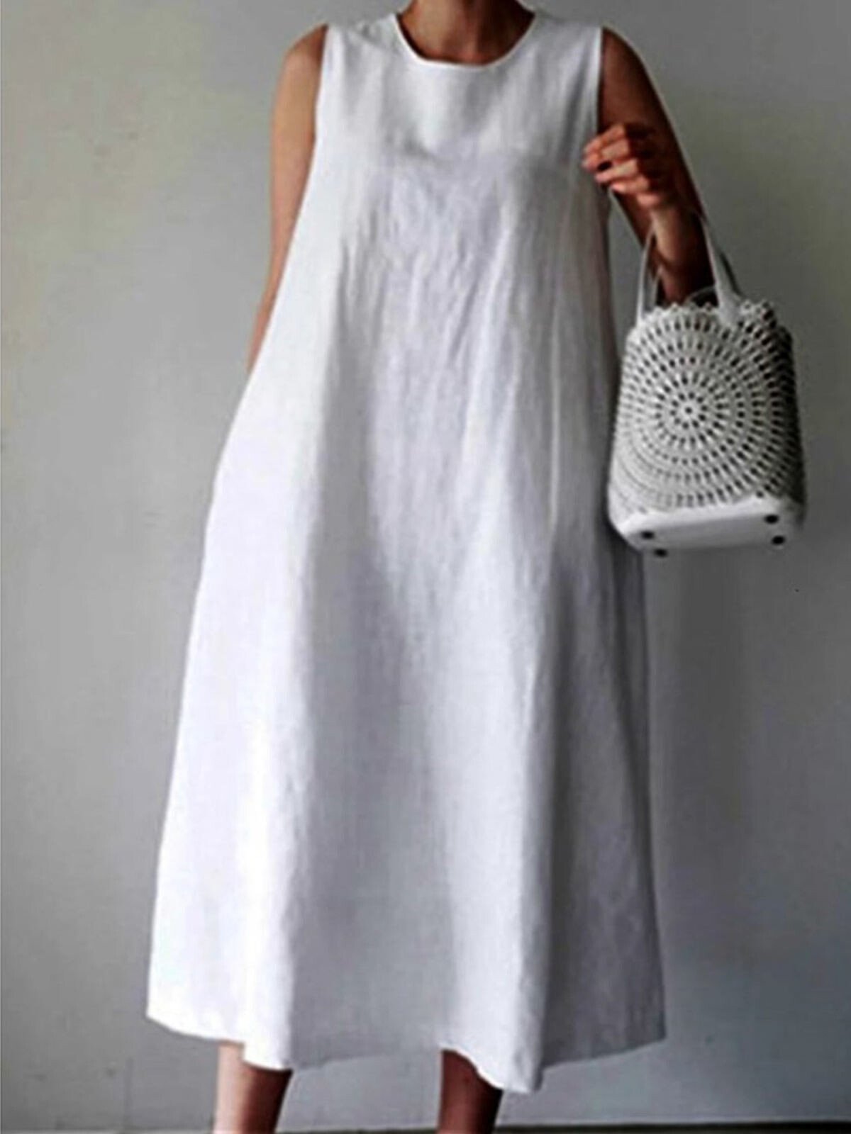 Women's Casual Elegant Cotton Dress