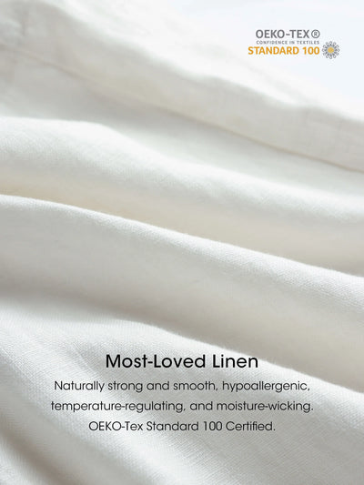 Loren 100% Linen Relaxed Fit  Lightweight Cover-Up Bottoms