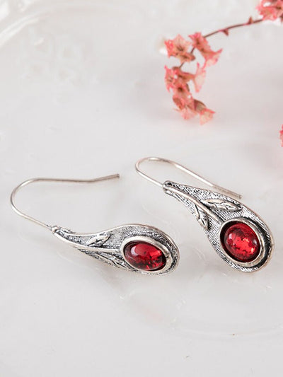 Vintage Ruby Earrings