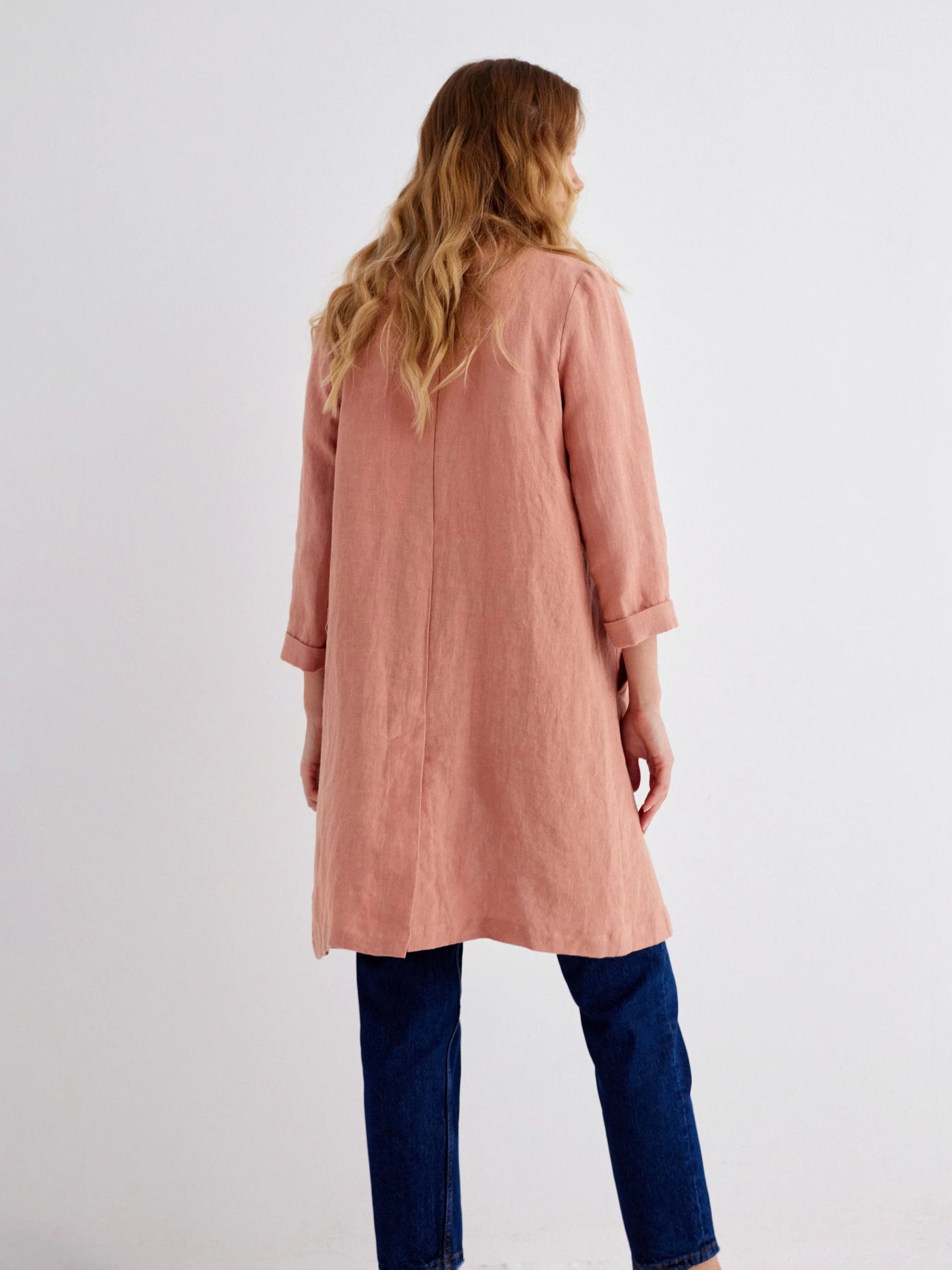 Darby 100% Linen Relaxed Fit Day Coat